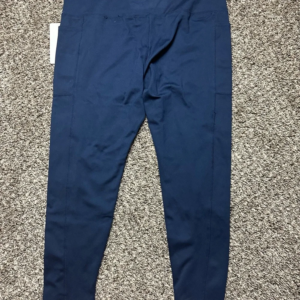 Women’s Danskin Dark Navy Brushed Pocket Leggings Size XL NWT - Picture 3 of 5